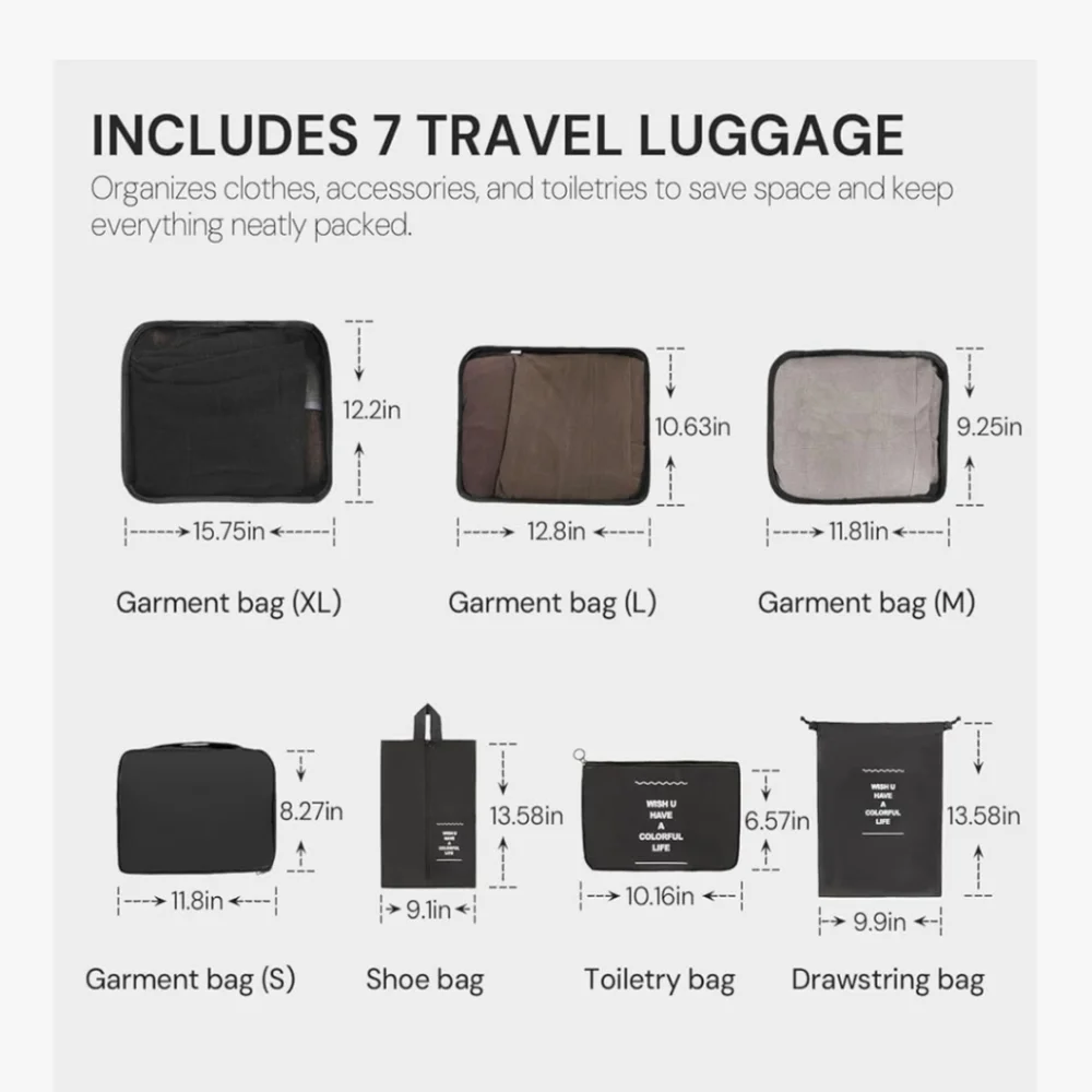 Black Travel Duffel Bag 2 in 1 Garment Bag. NWOT